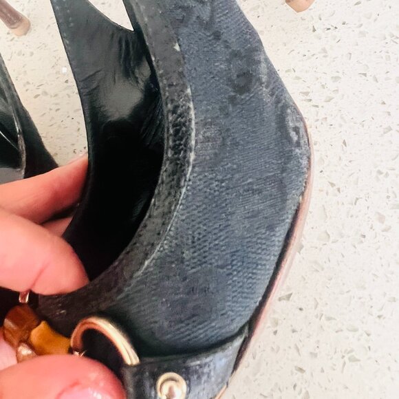 Gucci Heels, size 7, Bamboo details - Picture 3 of 6